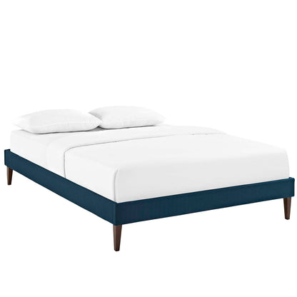Tessie Fabric Full Bed Frame with Squared Tapered Legs by Modway