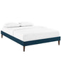 Tessie Fabric Full Bed Frame with Squared Tapered Legs by Modway