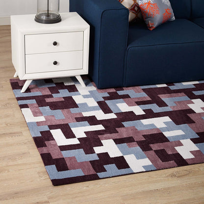 Andela Interlocking Block Mosaic 8x10 Area Rug by Modway