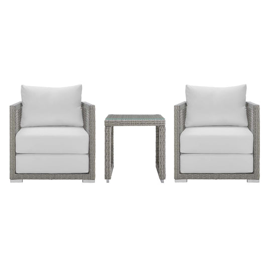 Aura 3 Piece Outdoor Patio Wicker Rattan Set by Modway