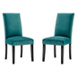 Parcel Performance Velvet Dining Side Chairs Set of 2 by Modway