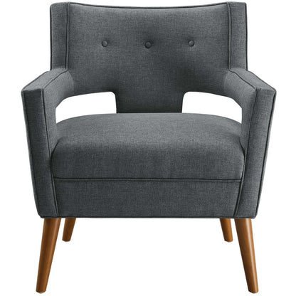 Sheer Upholstered Fabric Armchair by Modway