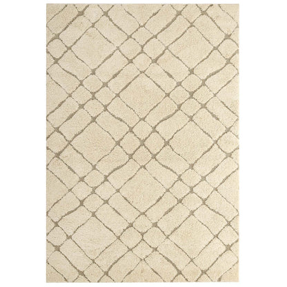 Jubilant Verona Abstract Geometric Shag 5x8 Area Rug by Modway