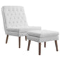 Modify Upholstered Lounge Chair and Ottoman by Modway