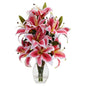 Rubrum Lily w/Decorative Vase