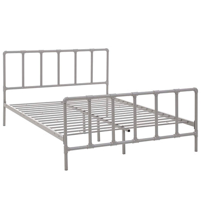 Dower Stainless Steel Queen Bed by Modway