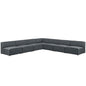 Mingle 7 Piece Upholstered Fabric Sectional Sofa Set by Modway