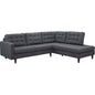 Empress 2 Piece Upholstered Fabric Right Facing Bumper Sectional by Modway