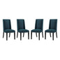 Baron Fabric Dining Chair Set of 4 by Modway