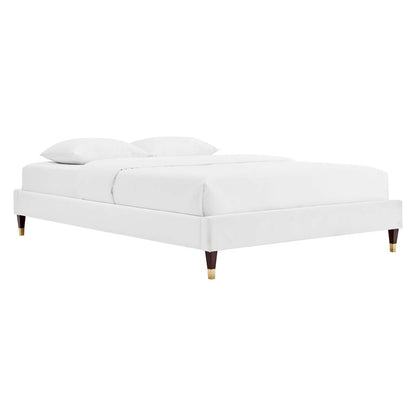 Harlow Performance Velvet Queen Platform Bed Frame by Modway
