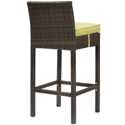 Conduit Outdoor Patio Wicker Rattan Bar Stool Set of 2 by Modway