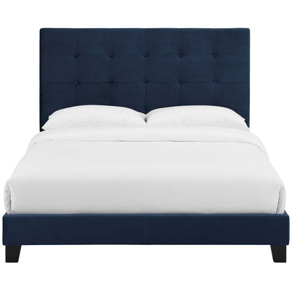 Melanie Tufted Button Upholstered Performance Velvet King Platform Bed by Modway