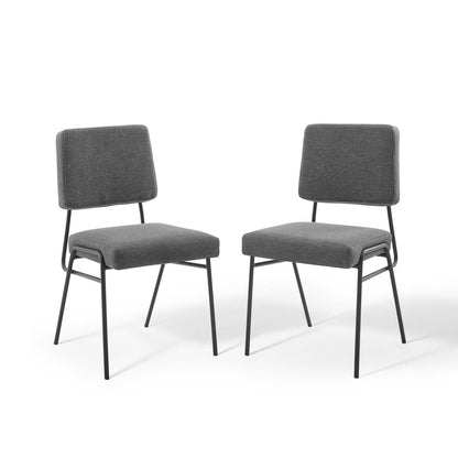 Craft Dining Side Chair Upholstered Fabric Set of 2