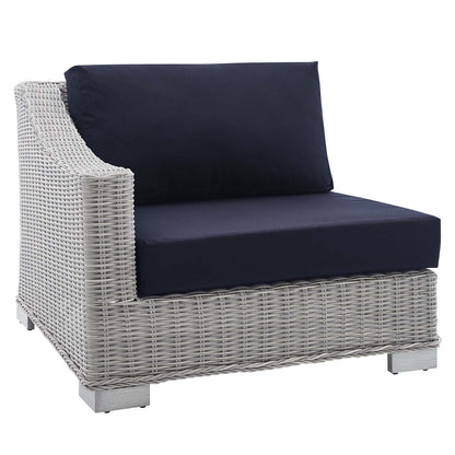 Conway Sunbrella¨ Outdoor Patio Wicker Rattan Left-Arm Chair by Modway