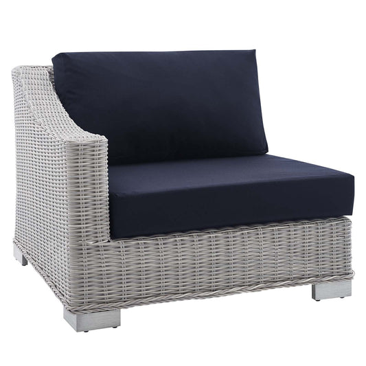 Conway Sunbrella¨ Outdoor Patio Wicker Rattan Left-Arm Chair by Modway