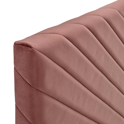 Alyson Angular Channel Tufted Performance Velvet Full / Queen Headboard by Modway