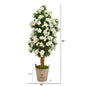 59" Azalea Artificial Tree In Farmhouse Planter 9458 By Nearly Natural