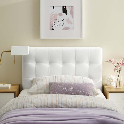 Lily Upholstered Vinyl Twin Headboard by Modway
