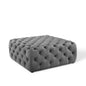 Amour Tufted Button Large Square Performance Velvet Ottoman by Modway