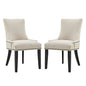 Marquis Fabric Dining Side Chair Set of 2 by Modway