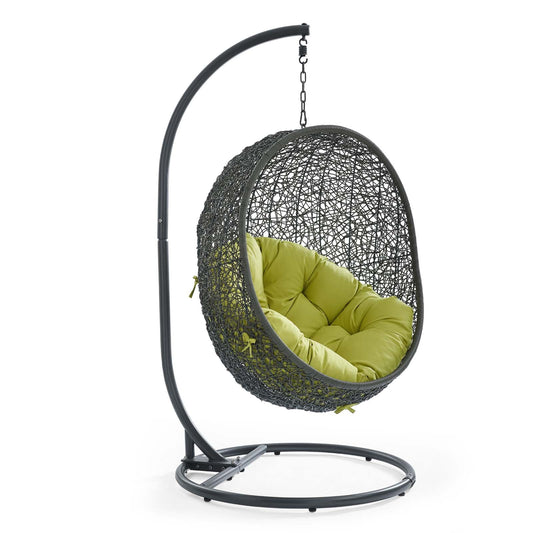 Hide Outdoor Patio Swing Chair With Stand by Modway