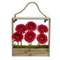 Gerber Daisy Garden Artificial Arrangement in Hanging Frame