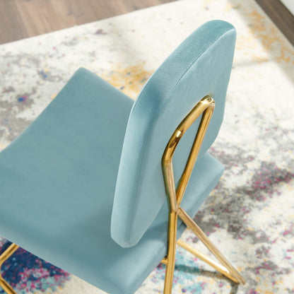 Ponder Performance Velvet Counter Stool by Modway