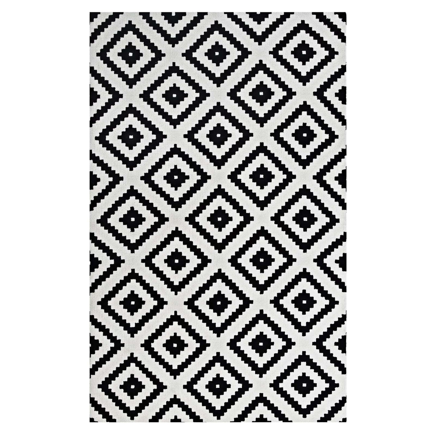 Alika Abstract Diamond Trellis 5x8 Area Rug by Modway