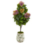 50"  Hydrangea Artificial Plant in Decorative Planter