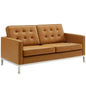 Loft Tufted Vegan Leather Loveseat by Modway