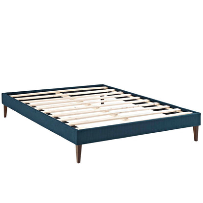 Tessie Fabric Full Bed Frame with Squared Tapered Legs by Modway