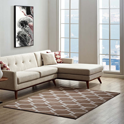 Beltara Chain Link Transitional Trellis 5x8 Area Rug by Modway