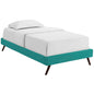 Loryn Fabric Twin Bed Frame with Round Splayed Legs by Modway