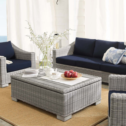 Conway 4-Piece Sunbrella¨ Outdoor Patio Wicker Rattan Furniture Set by Modway
