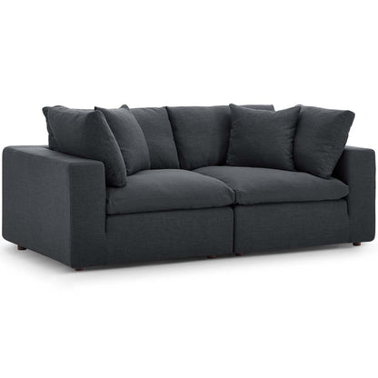 Commix 2 Piece Down Filled Overstuffed Sectional Sofa Set by Modway