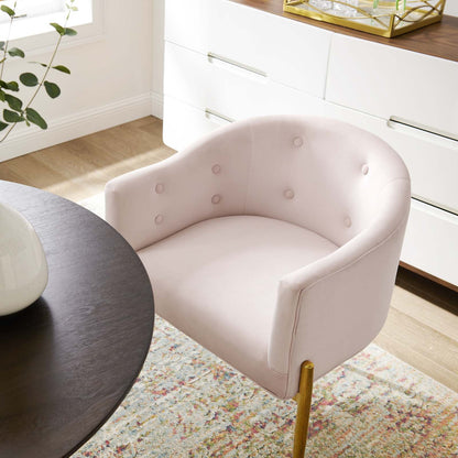 Savour Tufted Performance Velvet Accent Chairs Set of 2 by Modway