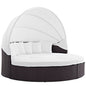 Convene Outdoor Patio Wicker Rattan Canopy Sectional Daybed by Modway