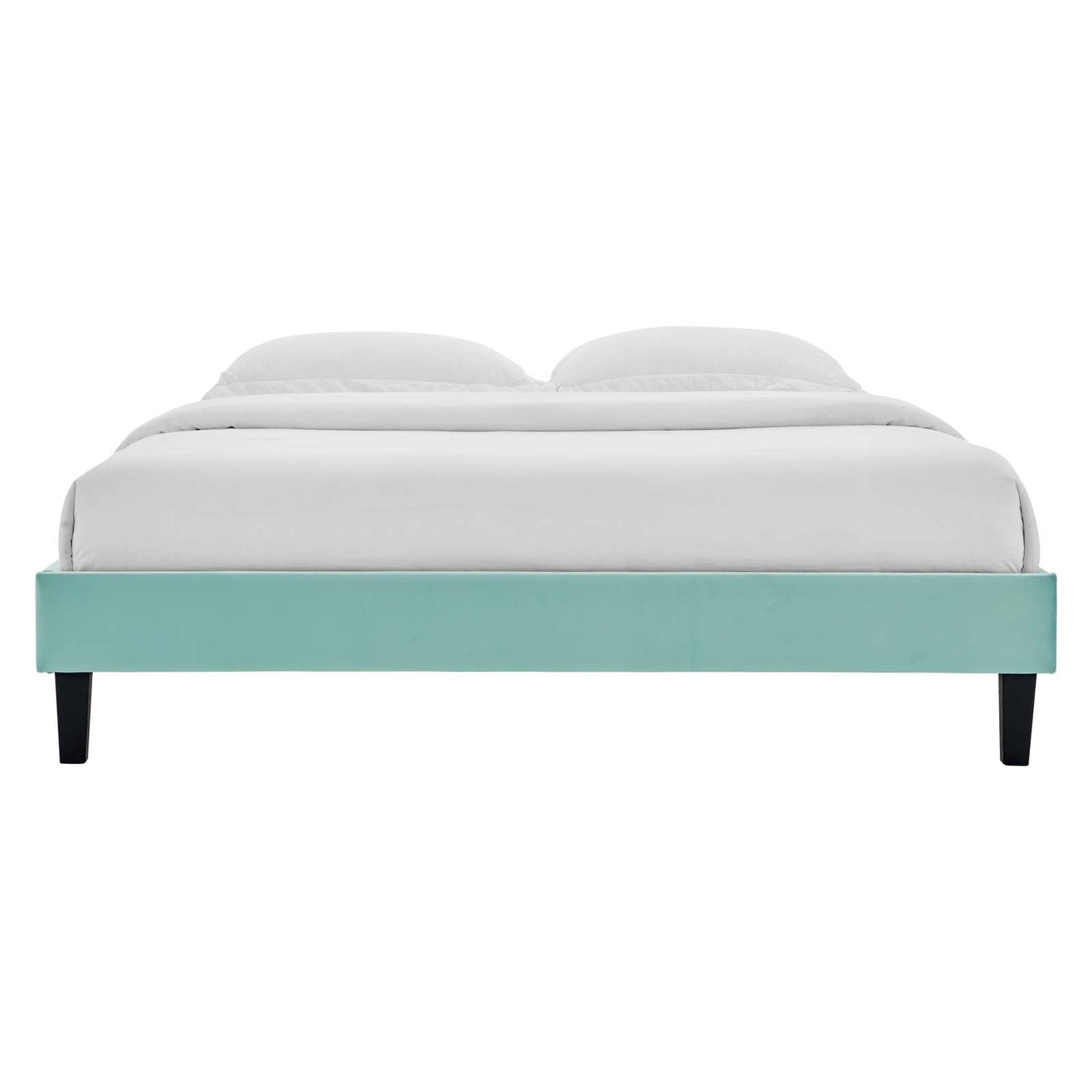 Reign Performance Velvet Queen Platform Bed Frame by Modway