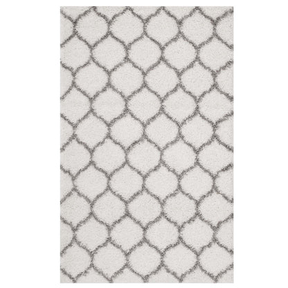 Solvea Moroccan Trellis 5x8 Shag Area Rug by Modway