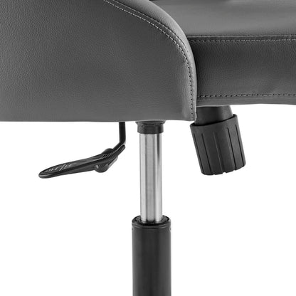 Distinct Tufted Swivel Vegan Leather Office Chair by Modway