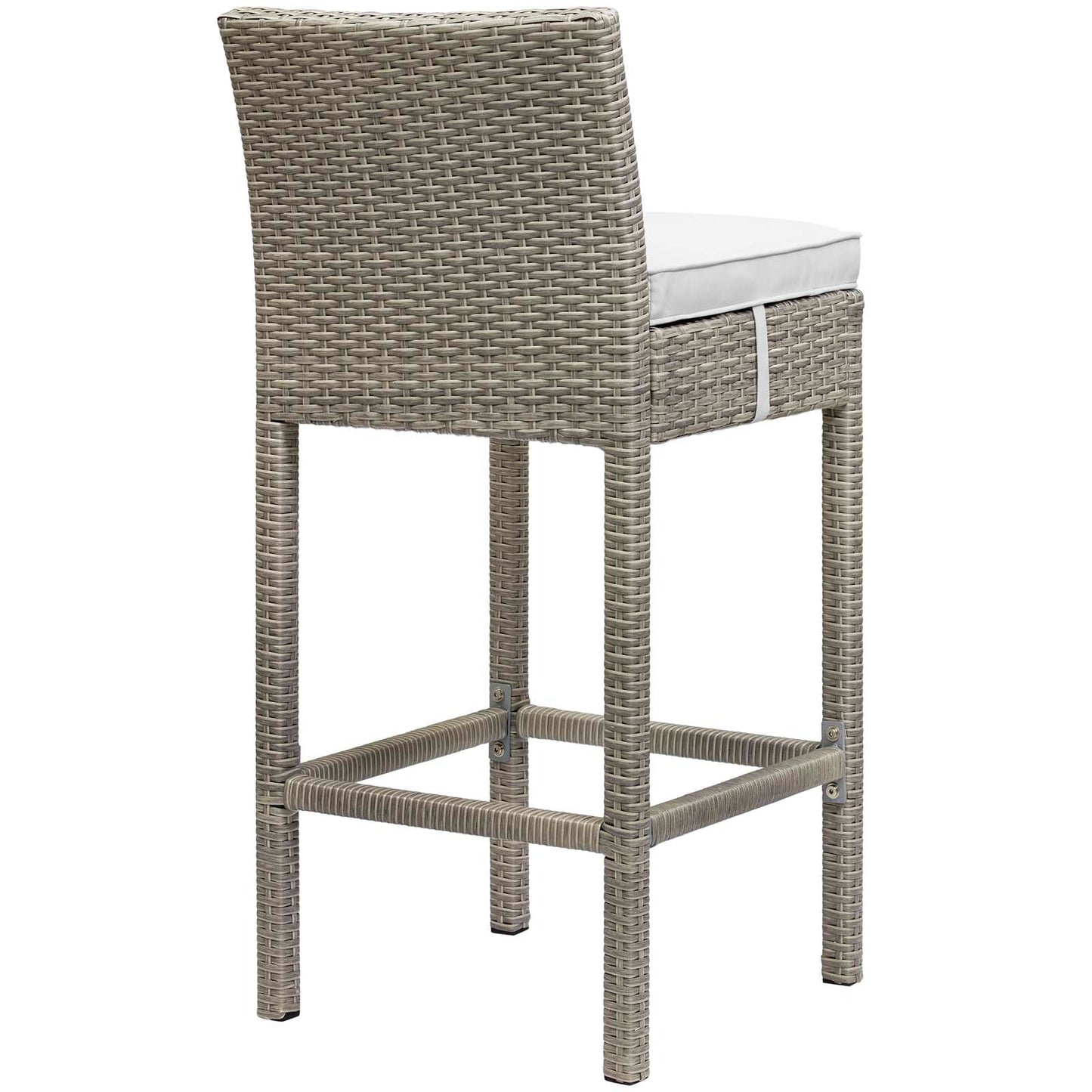Conduit Outdoor Patio Wicker Rattan Bar Stool Set of 4 by Modway