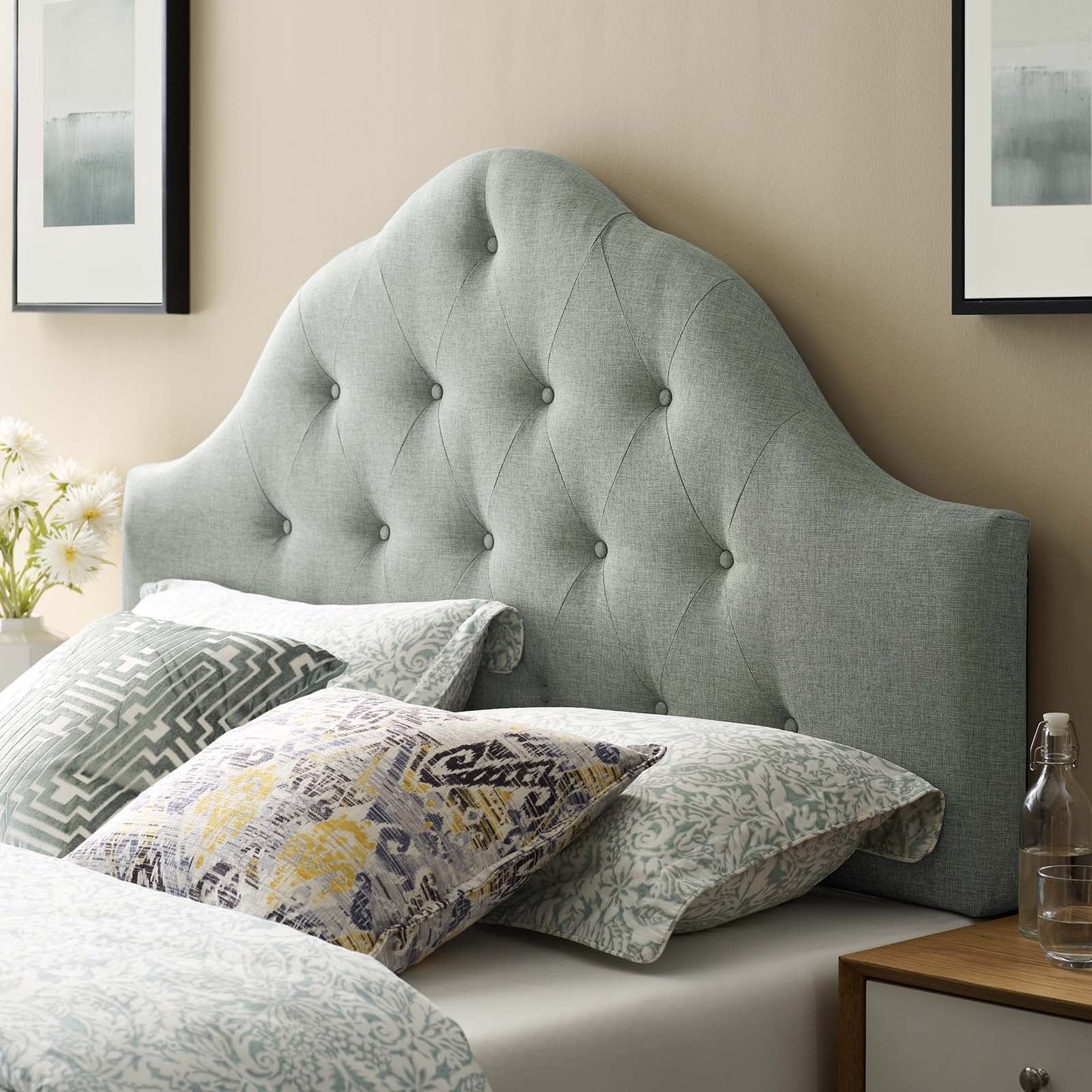 Sovereign Upholstered Fabric Full Headboard by Modway