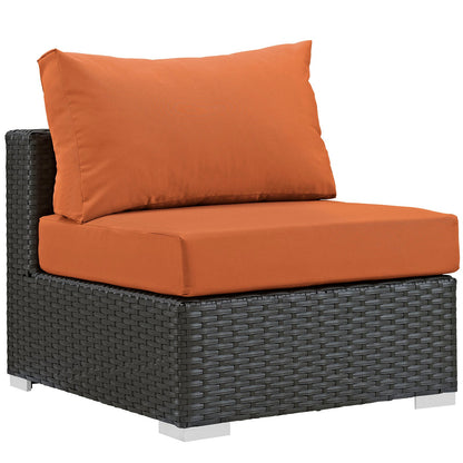 Sojourn 5 Piece Outdoor Patio Sunbrella¨ Sectional Set by Modway