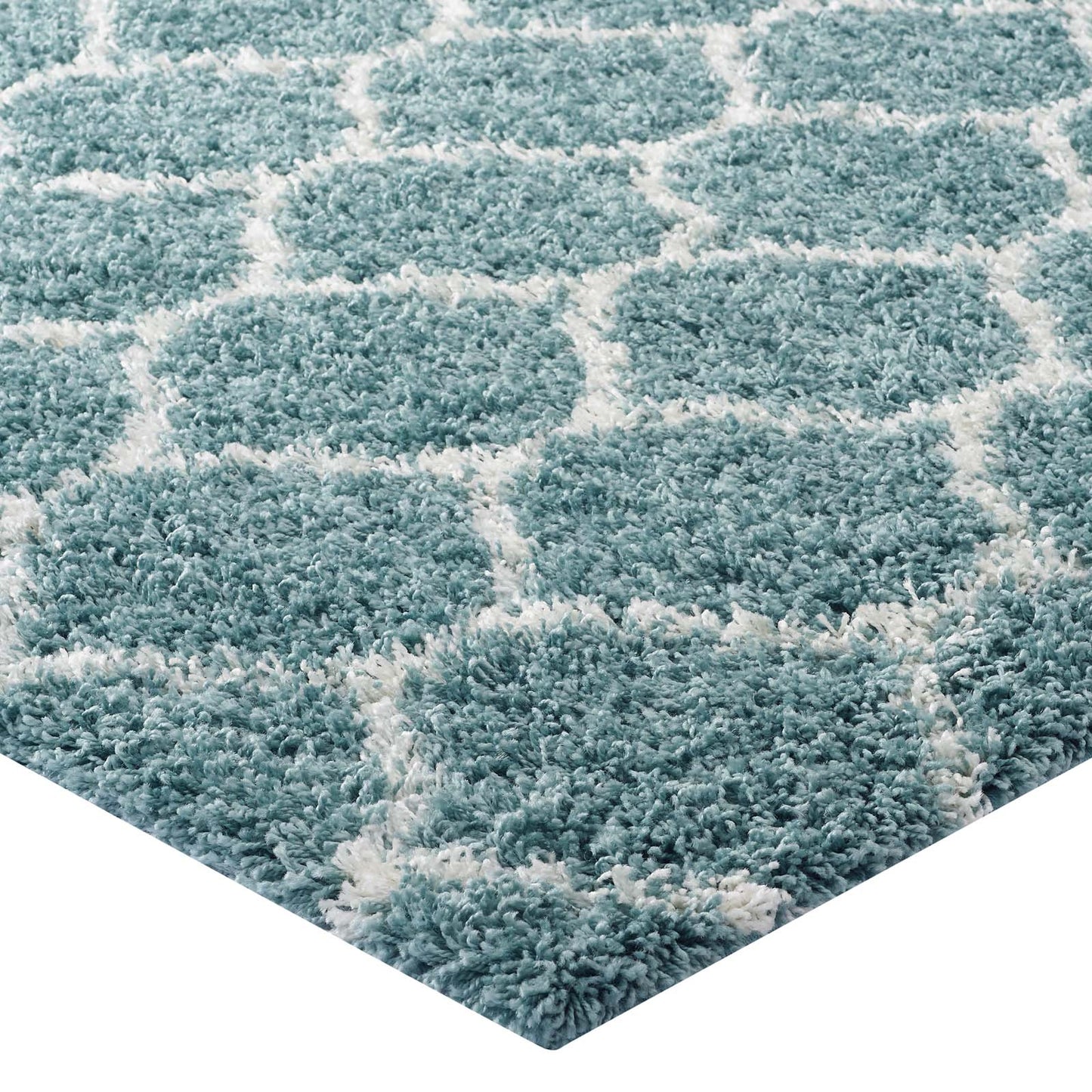 Solvea Moroccan Trellis 8x10 Shag Area Rug by Modway