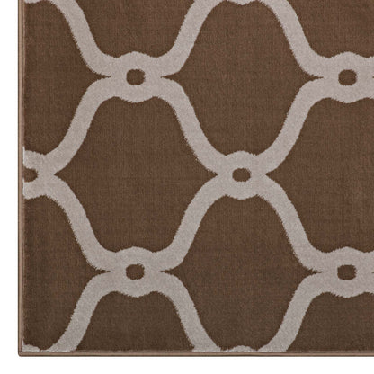 Beltara Chain Link Transitional Trellis 8x10 Area Rug by Modway