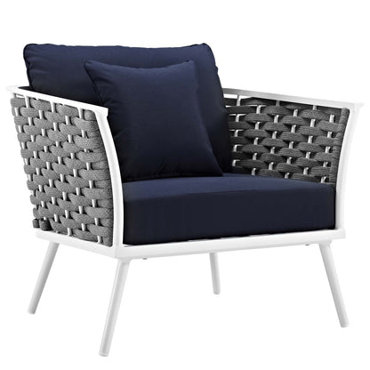 Stance Outdoor Patio Aluminum Armchair Set of 2 by Modway