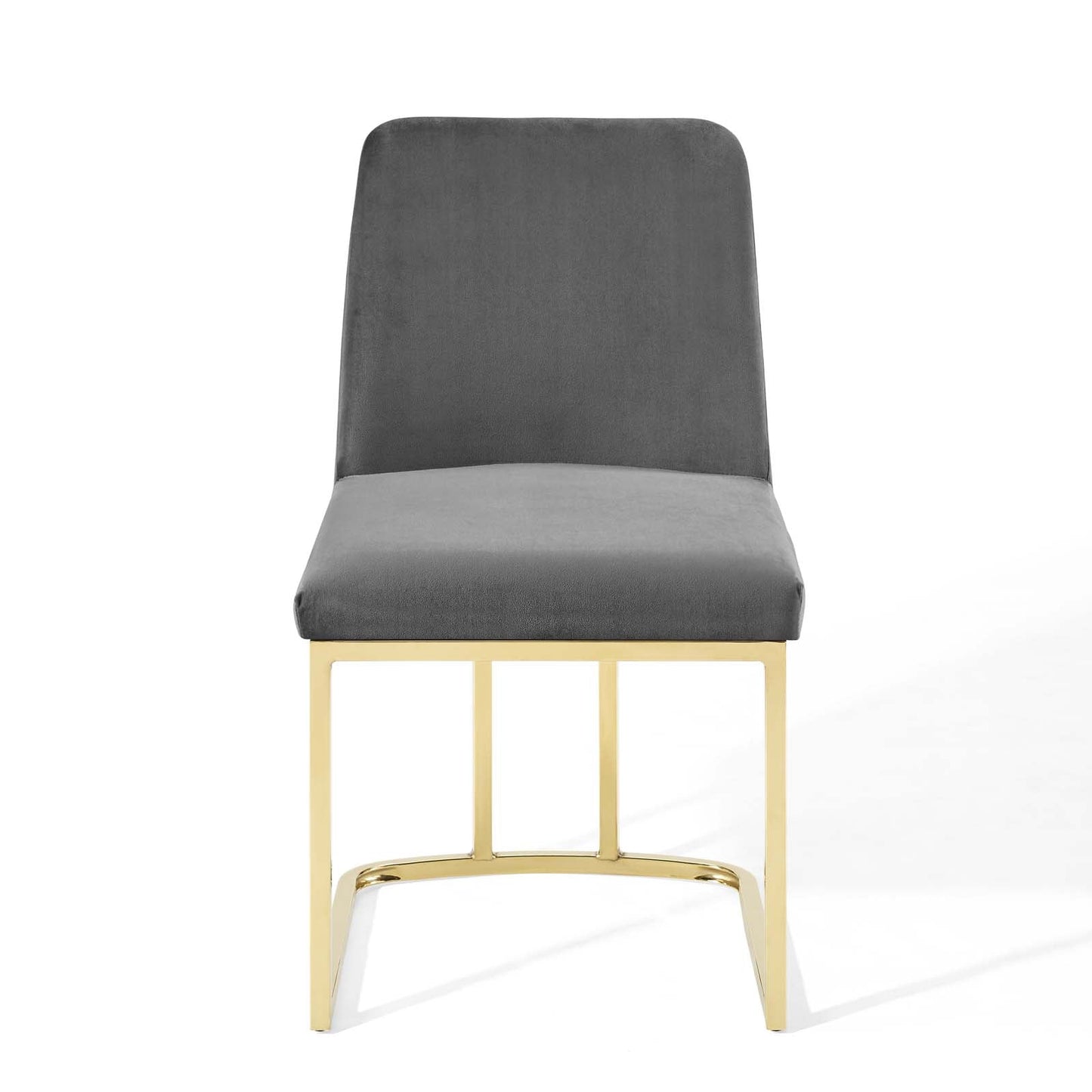 Amplify Sled Base Performance Velvet Dining Chairs Set of 2 by Modway