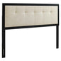 Draper Tufted Fabric and Wood King Headboard by Modway