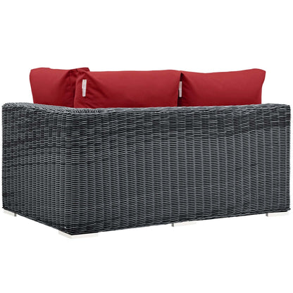 Summon Outdoor Patio Sunbrella¨ Right Arm Loveseat by Modway