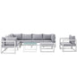 Fortuna 9 Piece Outdoor Patio Sectional Sofa Set by Modway
